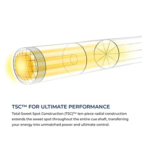 Lucasi Hybrid LHC13 Pool/Billiard Cue Stick Matte Pearlized White/Metallic Silver