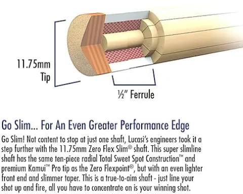 Lucasi Hybrid LHRV21 Rival Series Pool Cue Blue