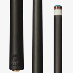 LUCASI LP20 Cue Midnight Black Bone/Silver Inlay Points, Pinnacle Shaft