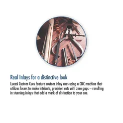 LUCASI LZC33 Custom Billiards Pool Cue Stick – Zero Flex Low Deflection Shaft