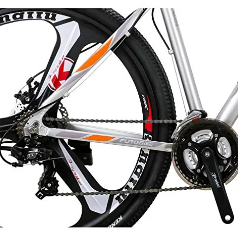 LZBIKE Aluminum Alloy Mountain Bike 21 Speed Shock Absorption Silver