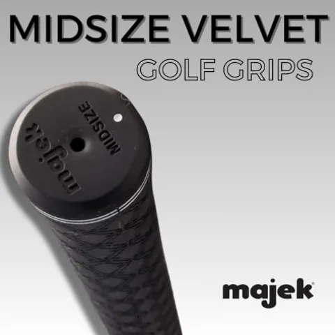 Majek 200 pcs – Tour Pro Soft Black Midsize Golf Grips
