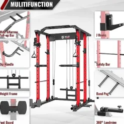 MAJOR LUTIE Fitness Power Cage Red