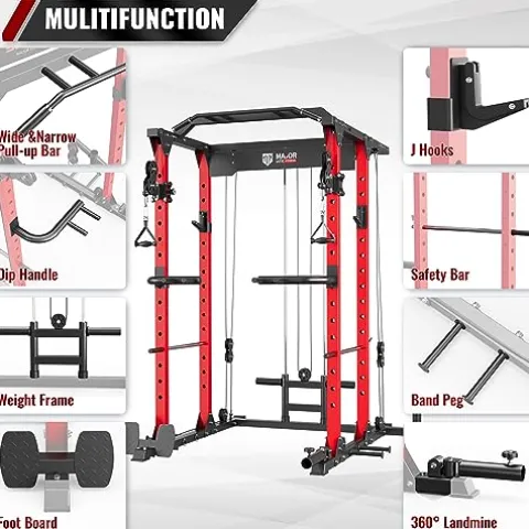 MAJOR LUTIE Fitness Power Cage Red