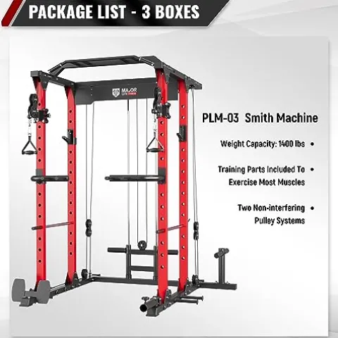 MAJOR LUTIE Fitness Power Cage Red