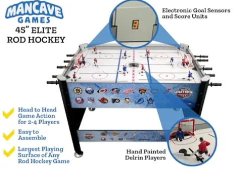 MANCAVE GAMES 45″ NHL Elite Rod Hockey Game Multicolor