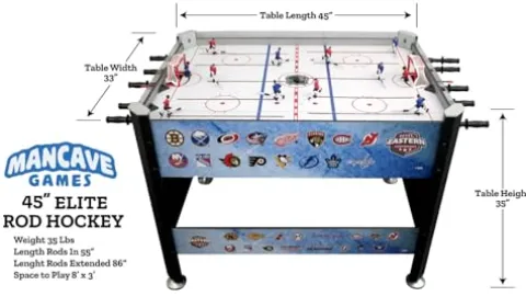 MANCAVE GAMES 45″ NHL Elite Rod Hockey Game Multicolor