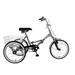 Mantis Tri-Rad Adult Folding Tricycle Silver 20 Inch Wheels