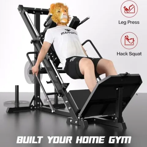 Mappding Leg Press Hack Squat Machine Black