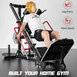 Mappding Leg Press Machine Hack Squat Equipment Red