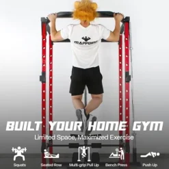 Mappding Power Cage Multi-Functional Power Rack Q2 Red