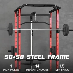 Mappding Power Cage Multi-Functional Power Rack Q2 Red