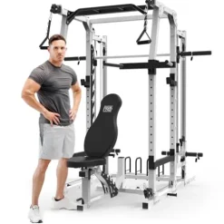 Marcy 3 in 1 Smith Machine Home Gym System Black