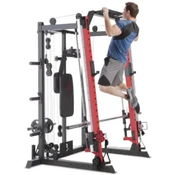 MARCY Smith Machine Cage System Home Gym Multifunction Rack SM-4033 Red