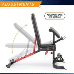 MARCY Smith Machine Cage System Home Gym Multifunction Rack SM-4033 Red