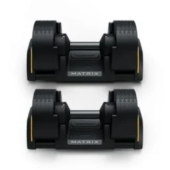Matrix Fitness DB50 Adjustable Dumbbells 50 lb Black