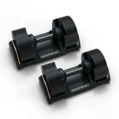 Matrix Fitness DB50 Adjustable Dumbbells 50 lb Black