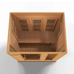MAXXUS 3 Per Low EMF FAR Infrared Carbon Canadian Red Cedar Sauna Red