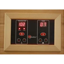 MAXXUS 3 Per Low EMF FAR Infrared Carbon Canadian Red Cedar Sauna Red