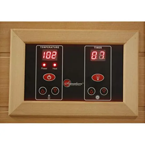 MAXXUS 3 Per Low EMF FAR Infrared Carbon Canadian Red Cedar Sauna Red