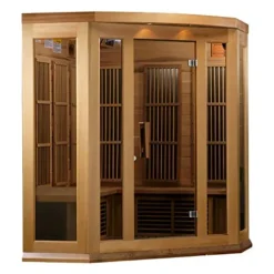 MAXXUS FAR Infrared Carbon Corner Cedar Sauna Red