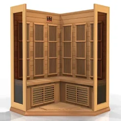 MAXXUS FAR Infrared Carbon Corner Cedar Sauna Red
