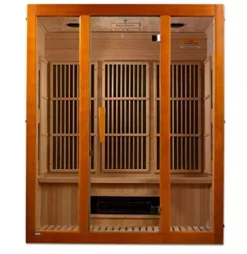 Maxxus Sauna Alpine 3 Person Low EMF FAR Infrared Sauna Canadian Hemlock