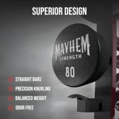Mayhem Strength Fixed Straight Weight Barbell Set – Strength Training Equipment