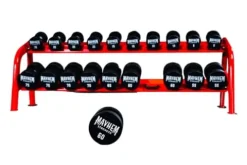 Mayhem Strength V3 Urethane Dumbbells Set 1150LB Black