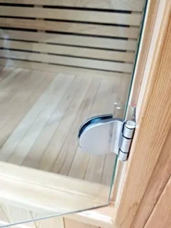 MCP Sauna Canadian Hemlock Wood Traditional Swedish Indoor Sauna Spa 48″ 1-2 Person 6KW Heater