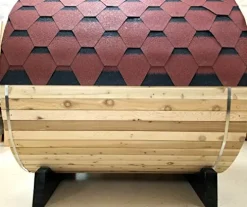 MCP Sauna Canadian Red Cedar Wood Outdoor Barrel Steam Sauna 6KW Heater