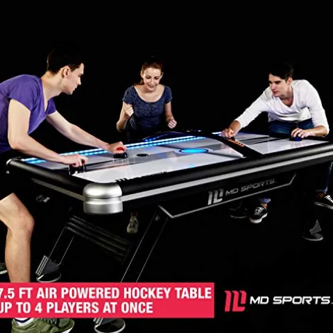 MD Sports 7.5′ Titan Air Powered Hockey Overhead Score Table White/Black