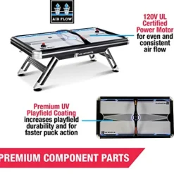 MD Sports 7.5′ Titan Air Powered Hockey Overhead Score Table White/Black