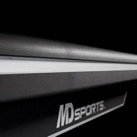 MD Sports 7.5′ Titan Drop Pocket Table with Pool Ball and Cue Stick Set Black/Silver