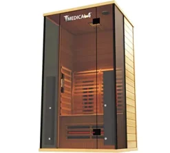 Medical Breakthrough Home Sauna 2 Person Full Spectrum Infrared Sauna Spa Brown
