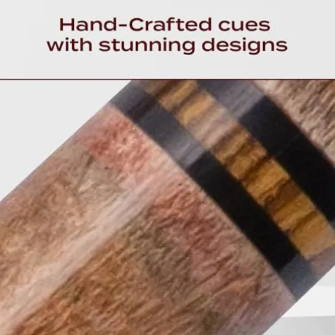 Meucci Pool Cue – All Natural Wood with Rainbow Stain