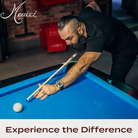 Meucci Pool Cue – All Natural Wood with Rainbow Stain