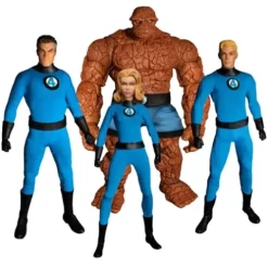 Mezco Fantastic Four One:12 Deluxe Multicoloured Action Figures Set