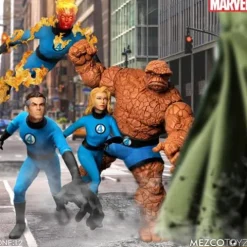 Mezco Fantastic Four One:12 Deluxe Multicoloured Action Figures Set