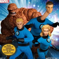 Mezco Fantastic Four One:12 Deluxe Multicoloured Action Figures Set