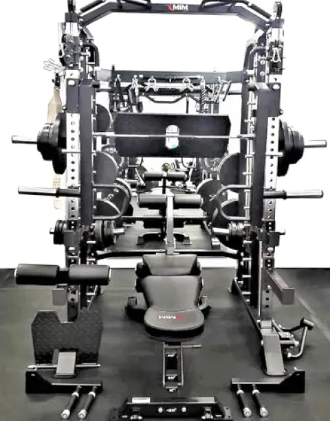 MiM USA Hercules 1001 Commercial Smith Machine and Functional Trainer Black