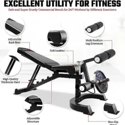 MiM USA Hercules 1001 Commercial Smith Machine and Functional Trainer Black