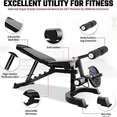 MiM USA Hercules 1001 Commercial Smith Machine and Functional Trainer Black