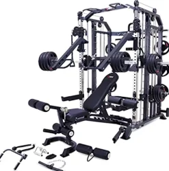 MiM USA Hercules 1001 Commercial Smith Machine and Functional Trainer Black
