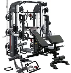MiM USA Hercules Ex Commercial Smith Machine & Functional Trainer Black