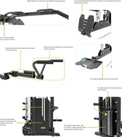 MiM USA Hercules Ex Commercial Smith Machine & Functional Trainer Black