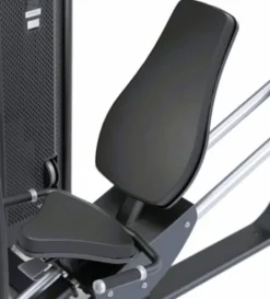 MiM USA Leg Press Hack Squat Machine Black