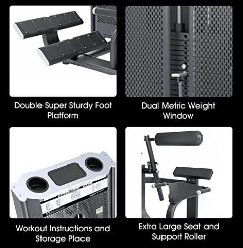 MiM USA Prestige Pro Commercial Dual Leg Extension and Leg Curl Machine Black