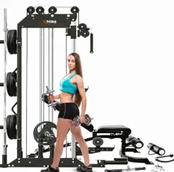 MiM USA Pro Master 1001 Smith Machine Functional Trainer Black