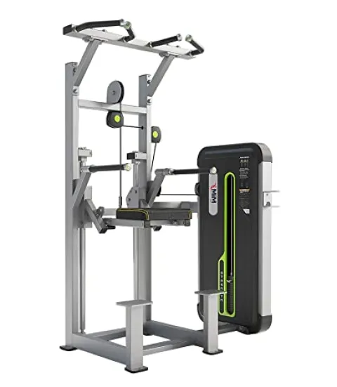 MiM USA Professional Weight Assisted Chin and Dip Machine Pearl